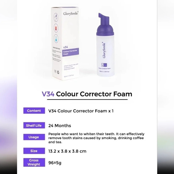 Color corrector foam whitening toothpaste - Picture 6 of 7